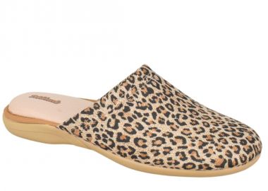 Παντόφλες γυναικείες | Υφασμάτινες | DeValverde | 516506 | Λεοπάρ - DeValverde - 